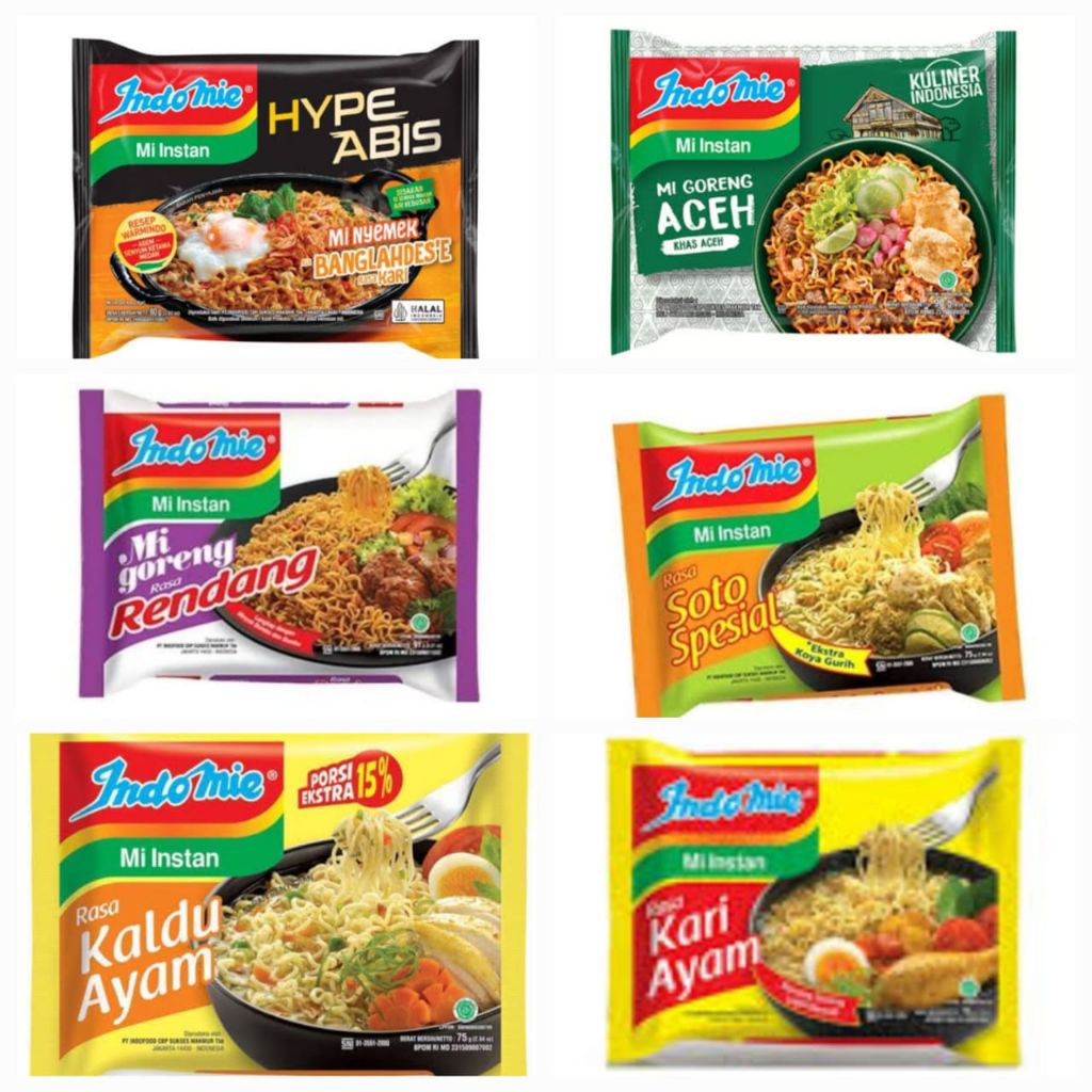 

INDOMIE GORENG DAN KUAH DENGAN BERBAGAI VARIANT RASA