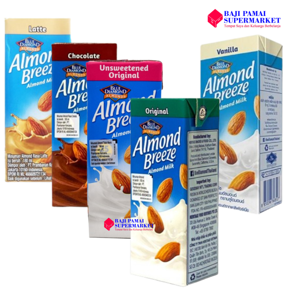 

Blue Diamond Almond Breeze Almond Milk / Susu Almond Breeze 180ml