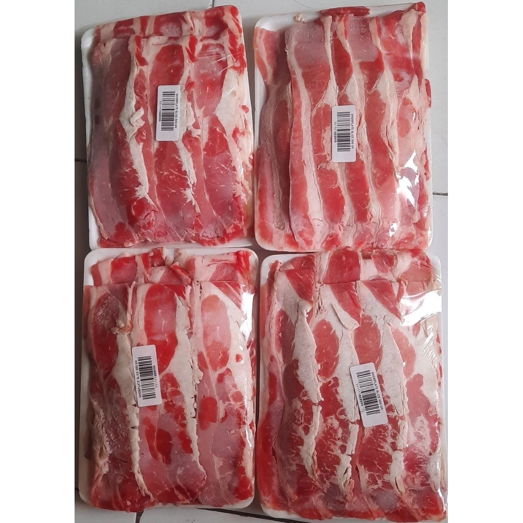 

Slice Shorplate grill | Yoshinoya berlemak | Slice Non Lemak | Slice Ayam | Daging iris tipis