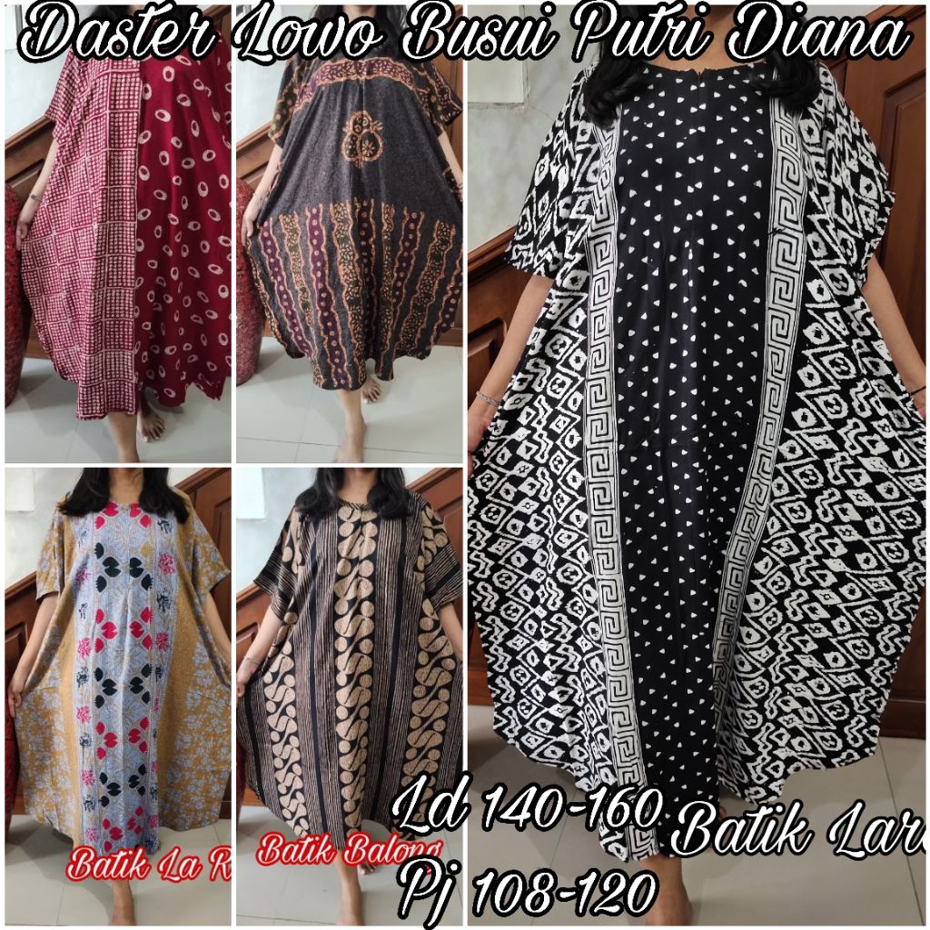 Daster Lowo Resleting  + Kancing By Putri Diana & Batik La Rosa