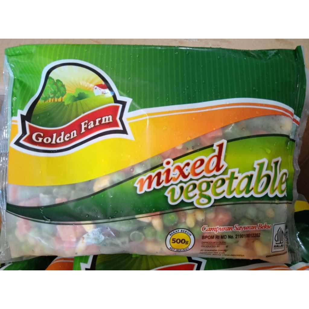 

Golden Farm Mixed Vegetable Beku 500gr