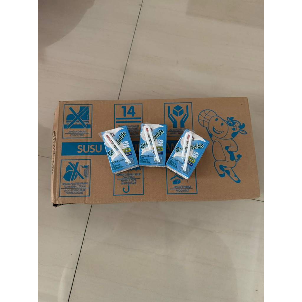 

Susu UHT Greenfields 105 ml 1 dus 40pcs Full Cream