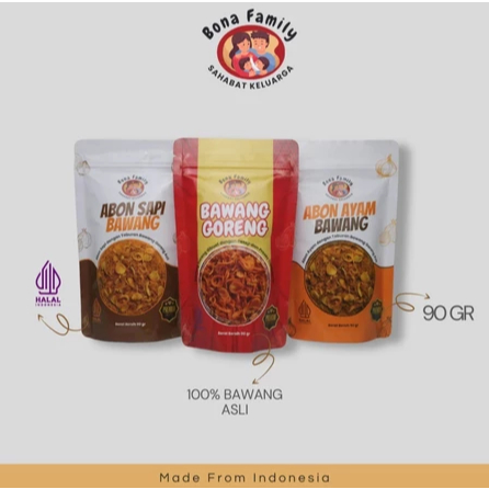 

Byberilkids - Bona Family Abon dengan Campuran Bawang Goreng Non MSG Halal MPASI 1 tahun Abon Ayam Abon Sapi