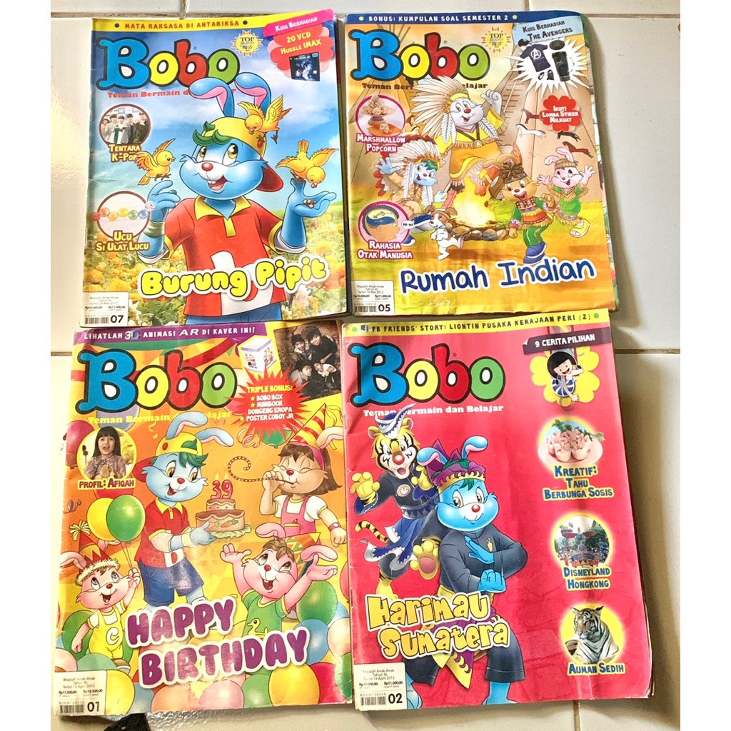 MAJALAH BOBO BEKAS TAHUN 2012-2018 RANDOM