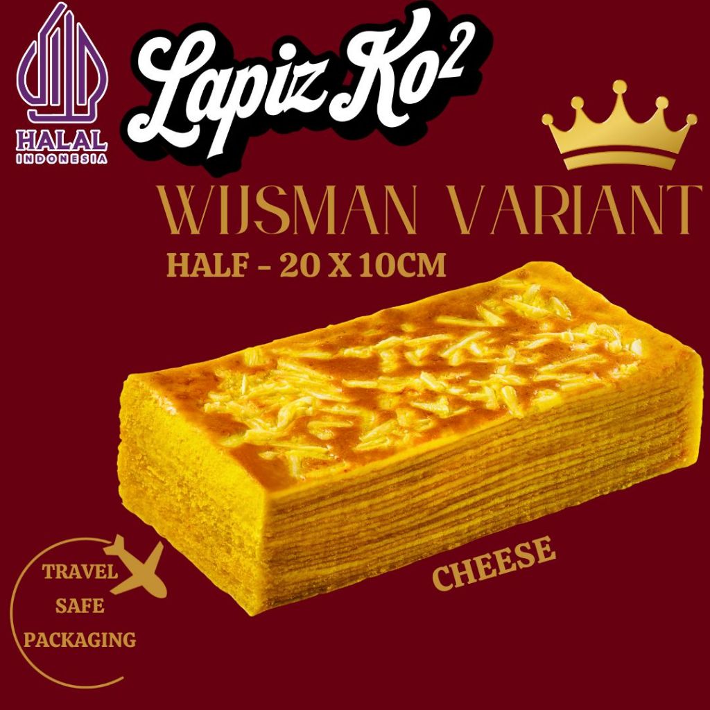 

Lapiskoko Cheese Lapis Legit Wisman 20x10 cm
