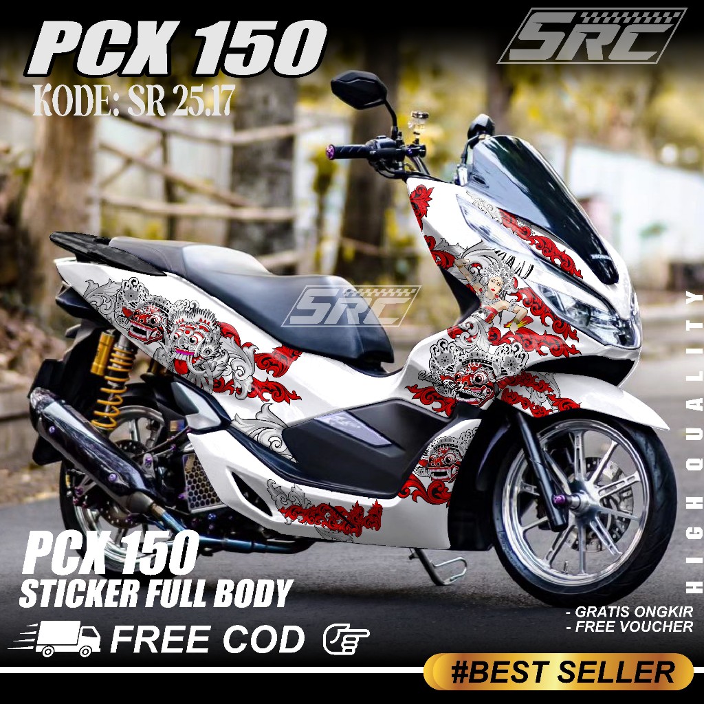 COD Sticker Decal Full Body Honda PCX 150 2017 2018 2019 2020 2021 Sticker Full Body PCX 150 Gambar 