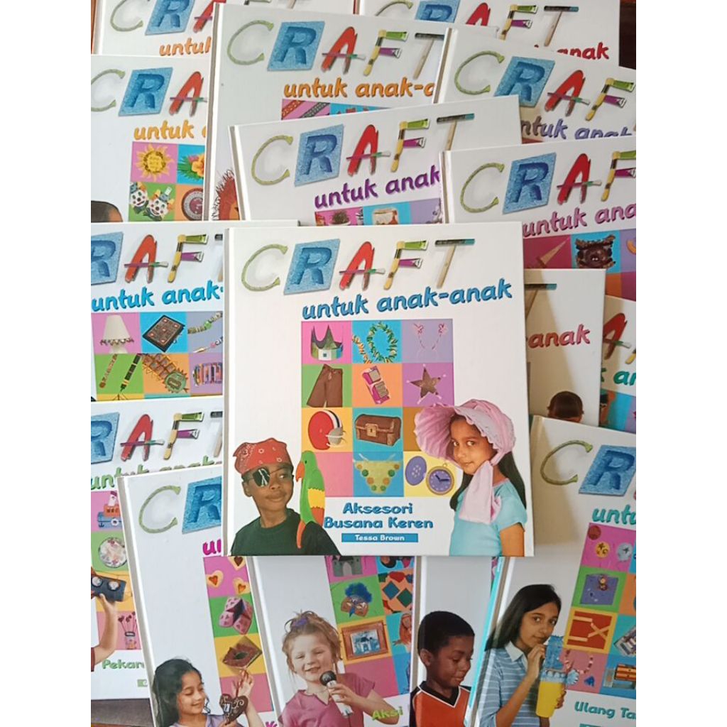 preloved 100% mulus. 16 buku Craft untuk anak anak GROLIER