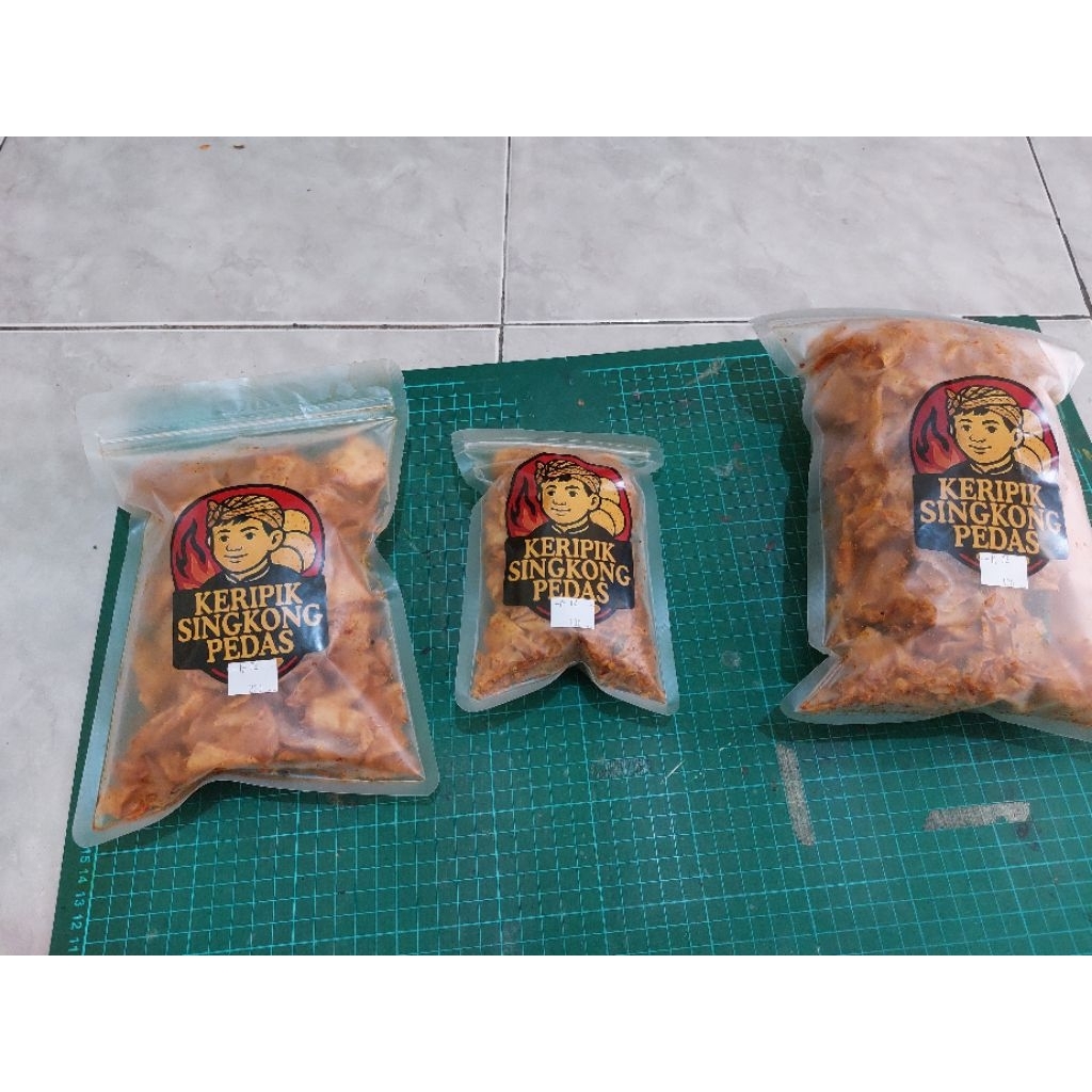 

Keripik singkong pedasdaunjeruk