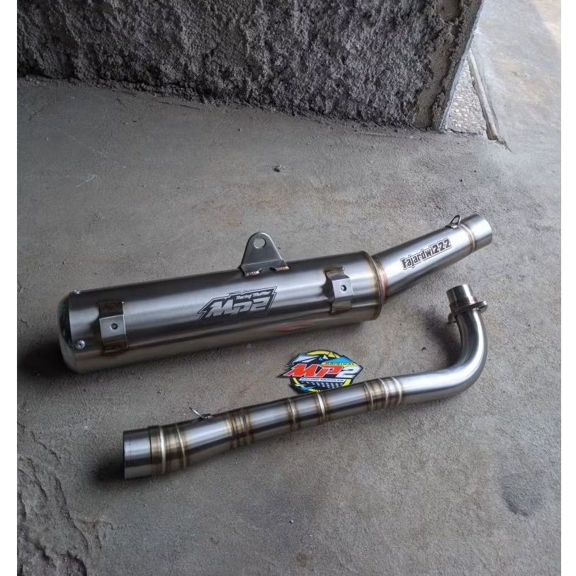 Knalpot Standar Racing Original Mp2 Muffler Jupiter z, Jupiter z1, supra x, vega r/zr, dl