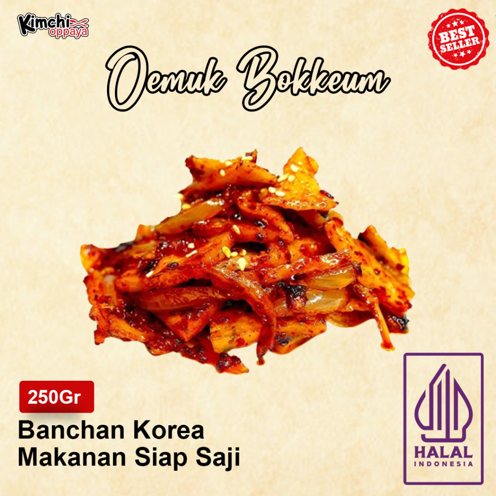 

Banchan-Eomuk Bokkeum / 어묵볶음 /Stir-Fried Fish Cake/Odeng Goreng 250Gr