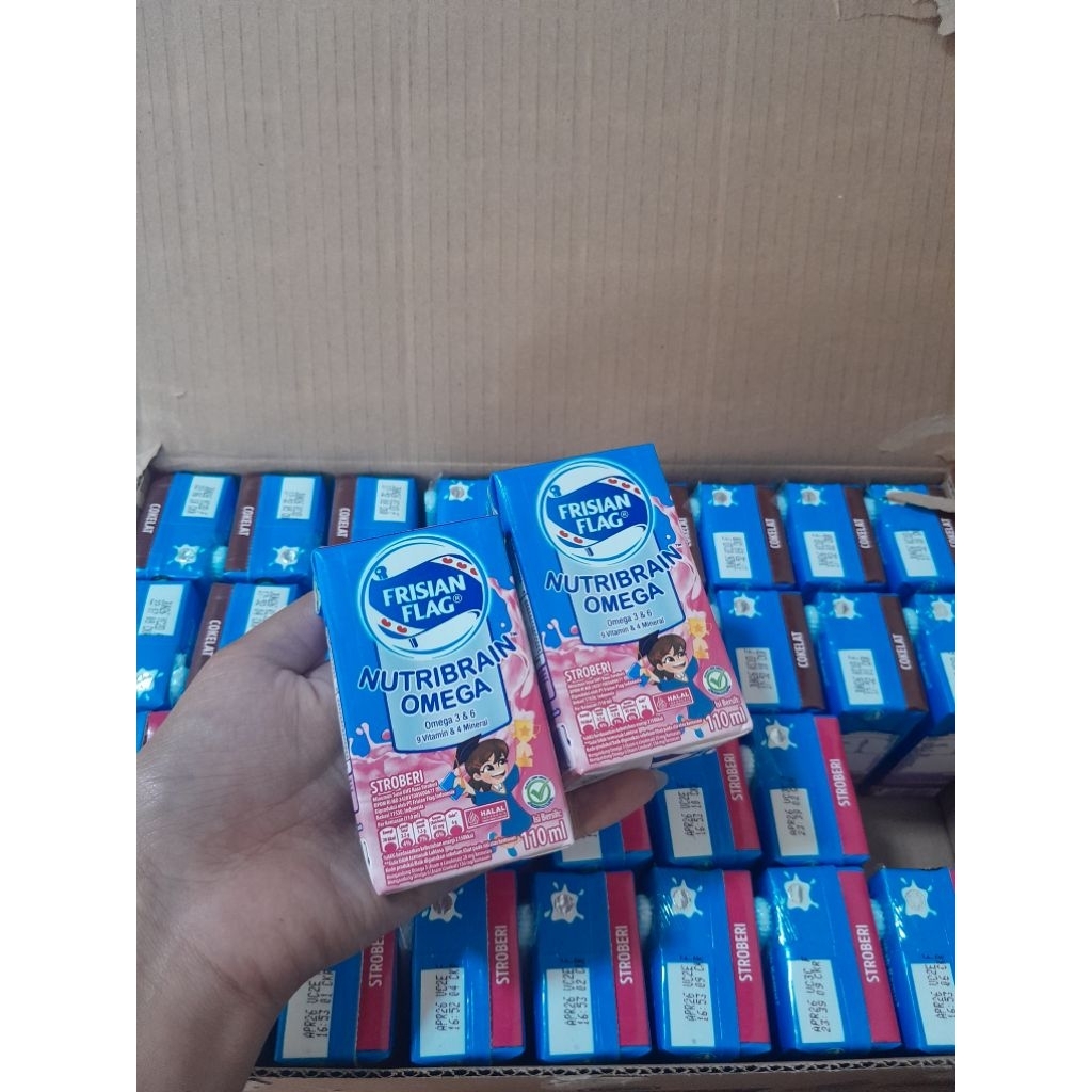 

susu uht frisian flag 115ml / susu bendera nutribrain 115ml 1 dus