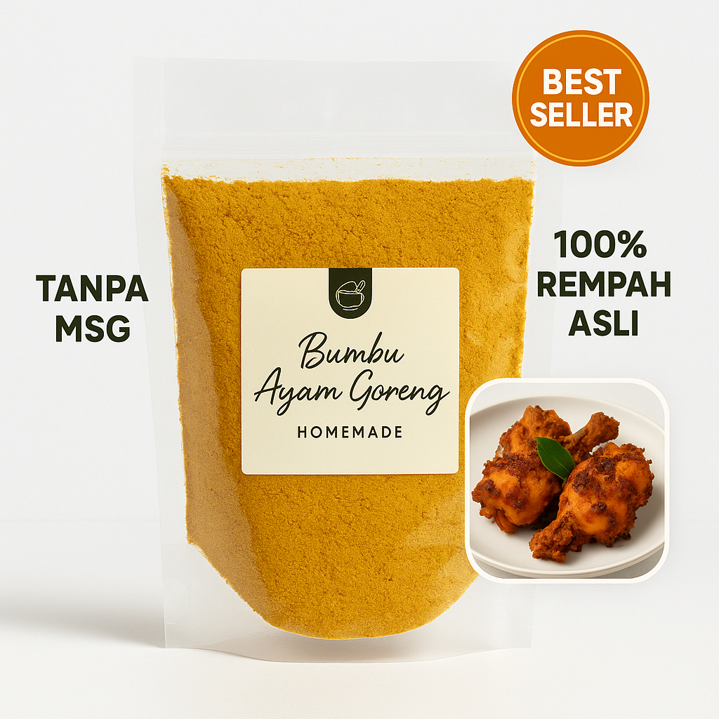 

SATUMEJA - Bumbu Ungkep Ayam Goreng Non MSG / Ayam Bumbu Kuning Dapur Masak Instan