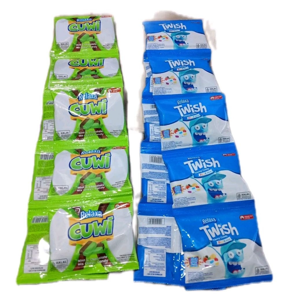 

PERMEN RELAXA CUWI | TWISH NETTO 10 BAG X 12.5 GR muraah
