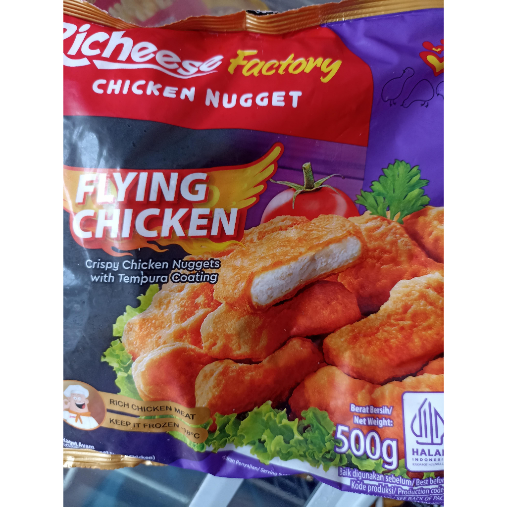

Richeese Factory Chicken Nugget Flying Chicken 500gr