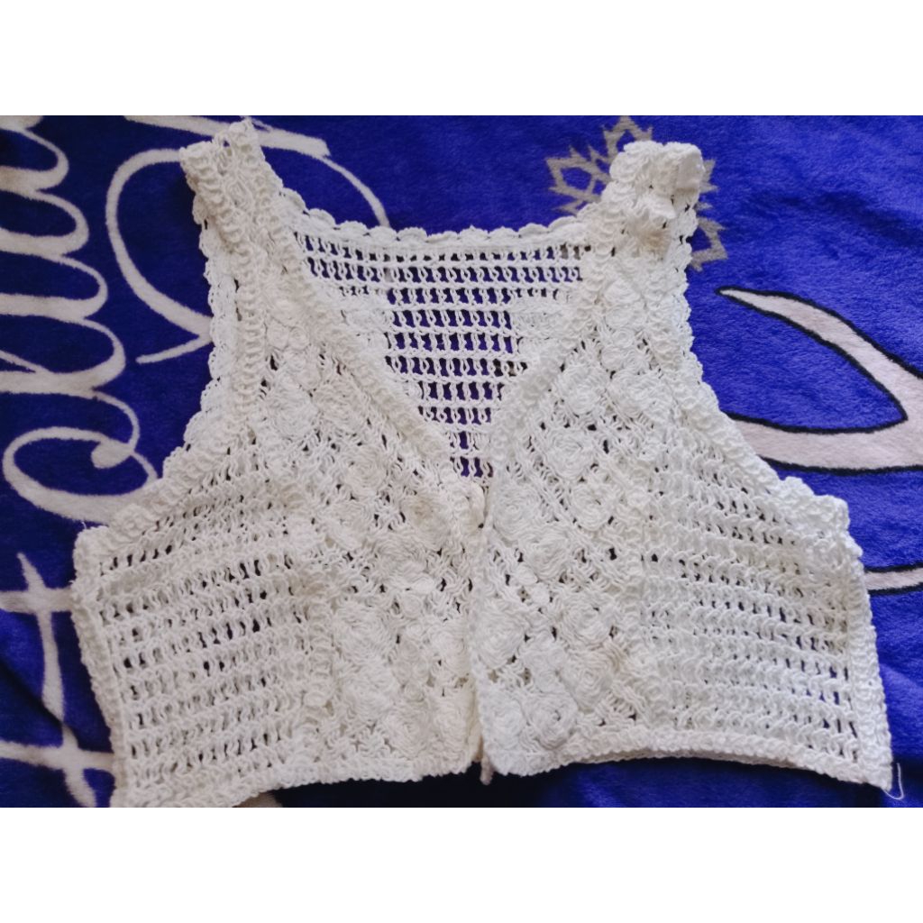 vest Rajut crop top