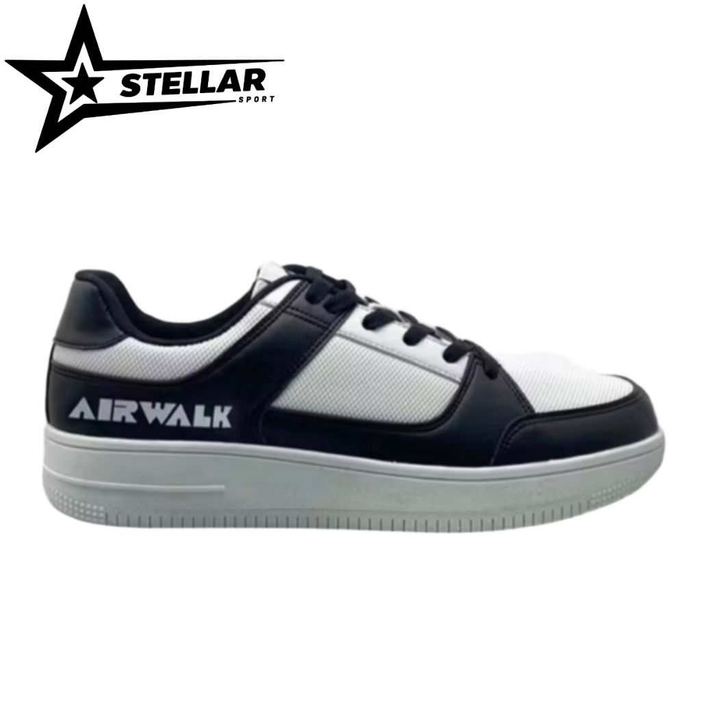 SEPATU PRIA SIZE (44) AIRWALK AUSTIN MENS BLACK WHITE NEW BNIB ORI