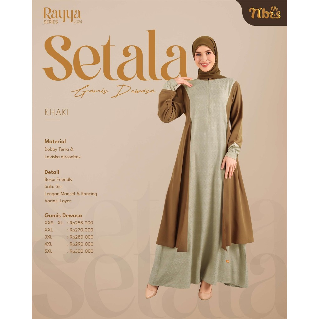 CUCI GUDANG  GAMIS NIBRAS SETALA