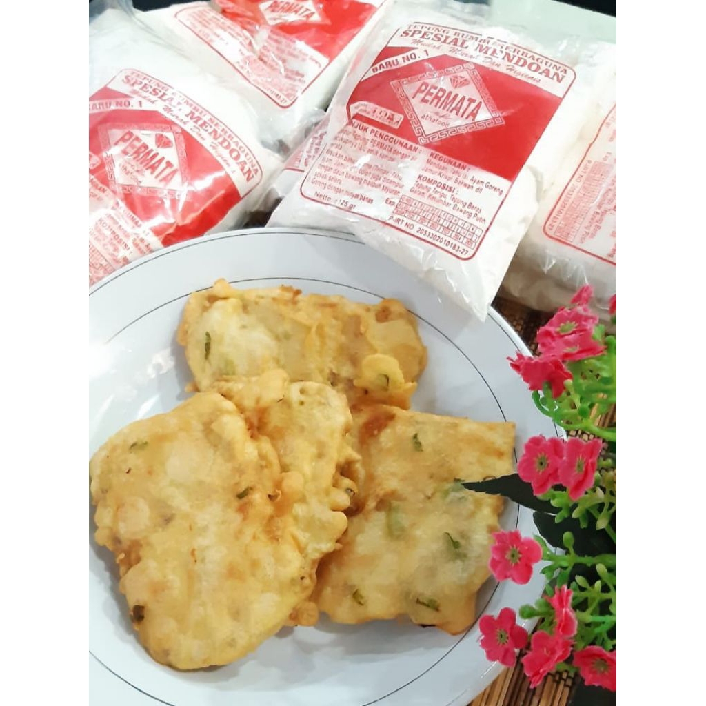 

Tepung PERMATA - 1kg isi 8 pcs Tepung Serbaguna Spesial Mendoan Banyumas