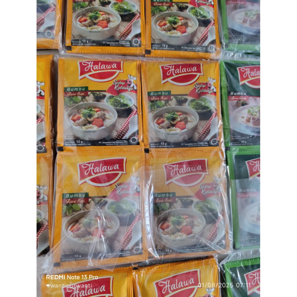 

HALAWA BUMBU PENYEDAP MASAKAN NO msg HALAL probiotik alami