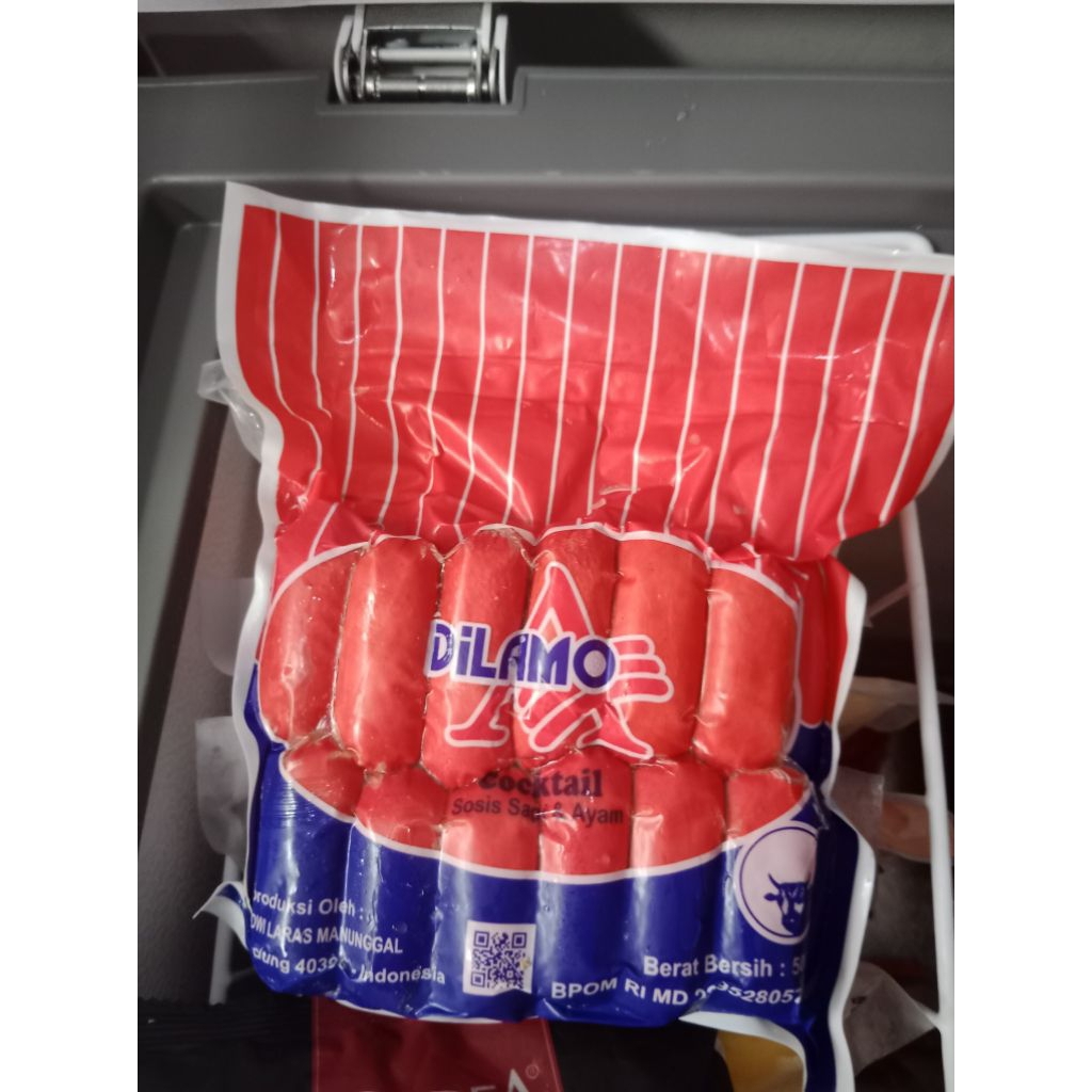 

Sosis sapi DILAMO beef cocktail 500gr merah