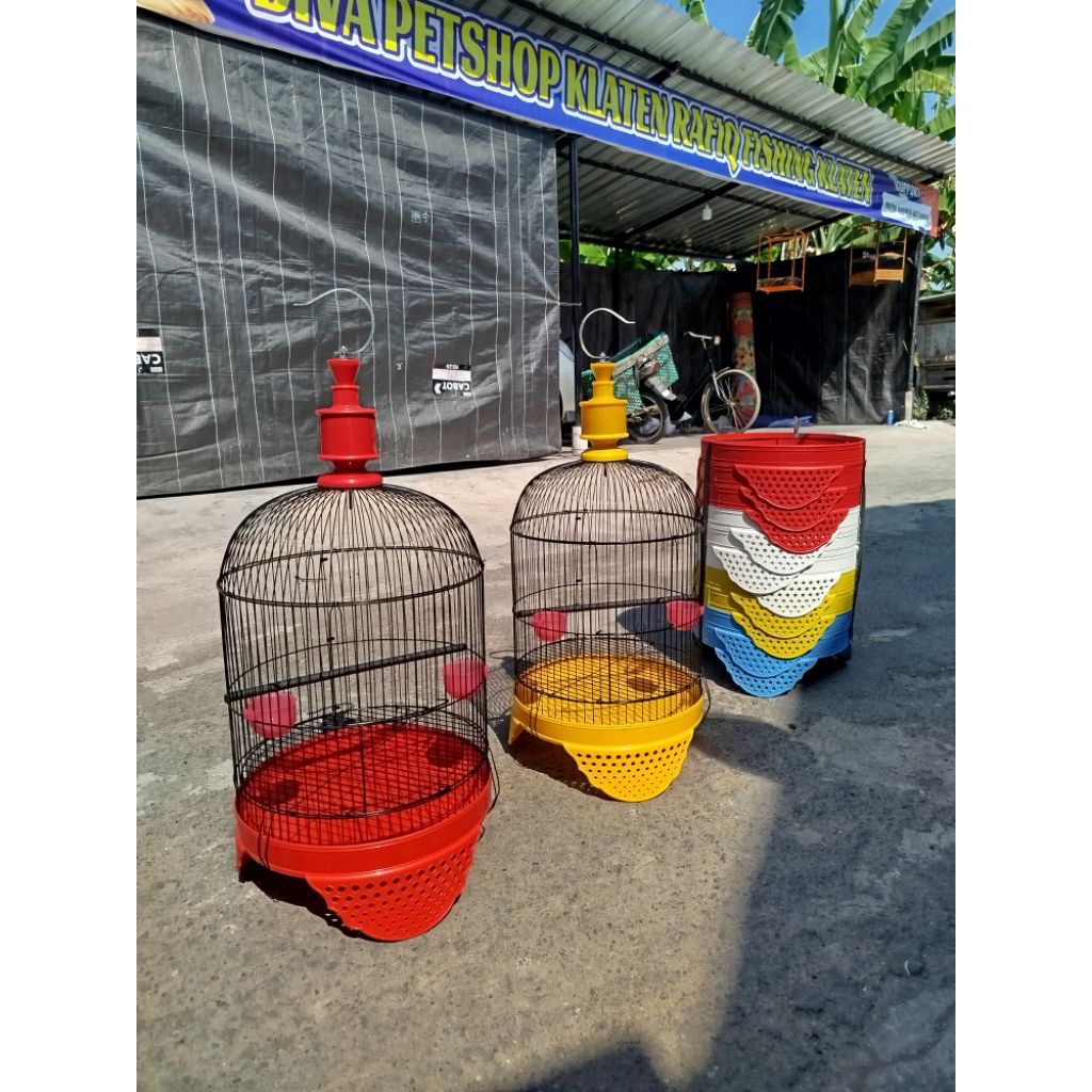 Sangkar Lovebird Tanggung Fullset Sangkar cebol Minion