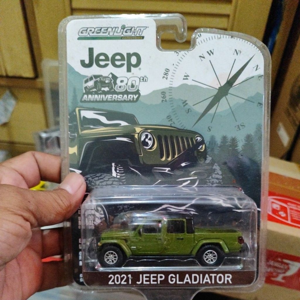 diecast greenlight 2021 jeep gladiator jeep 80th anniversary