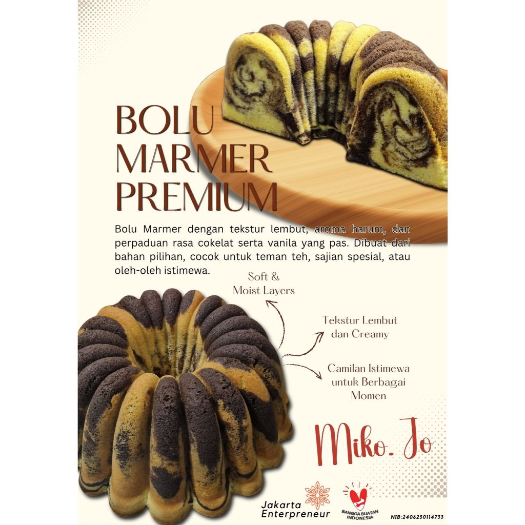 

Bolu Marmer Premium Panggang – Butter Cake Legit