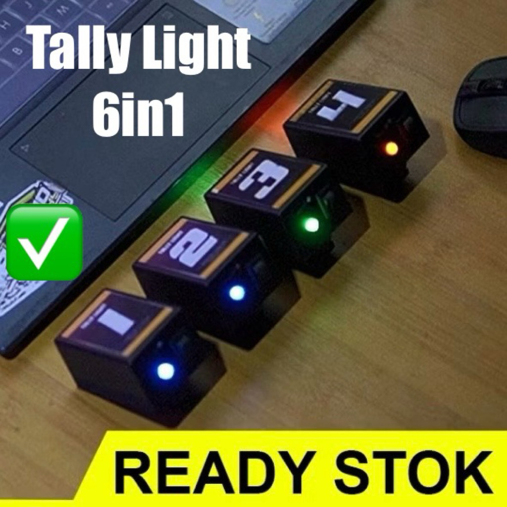 TALLY LIGHT 6in1 ( ATEM, VMIX, AVMATRIX, DEVICEWELL, DATAVIDEO, SONY MCX500 )