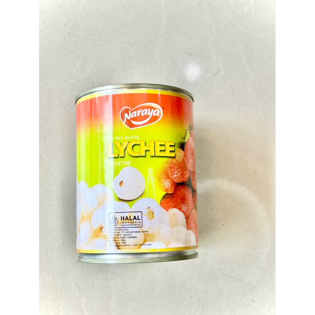 

Buah Leci Kaleng Naraya 565g Lychee in Syrup Fine quality