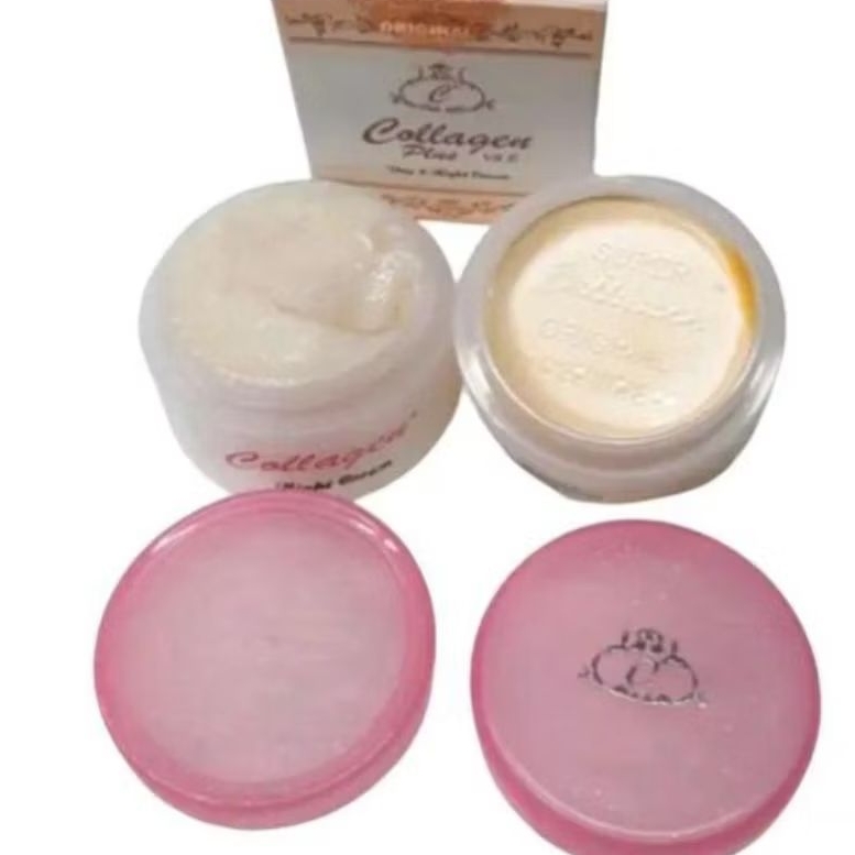 Cream Collagen Siang Malam Ori Sesuai Gambar