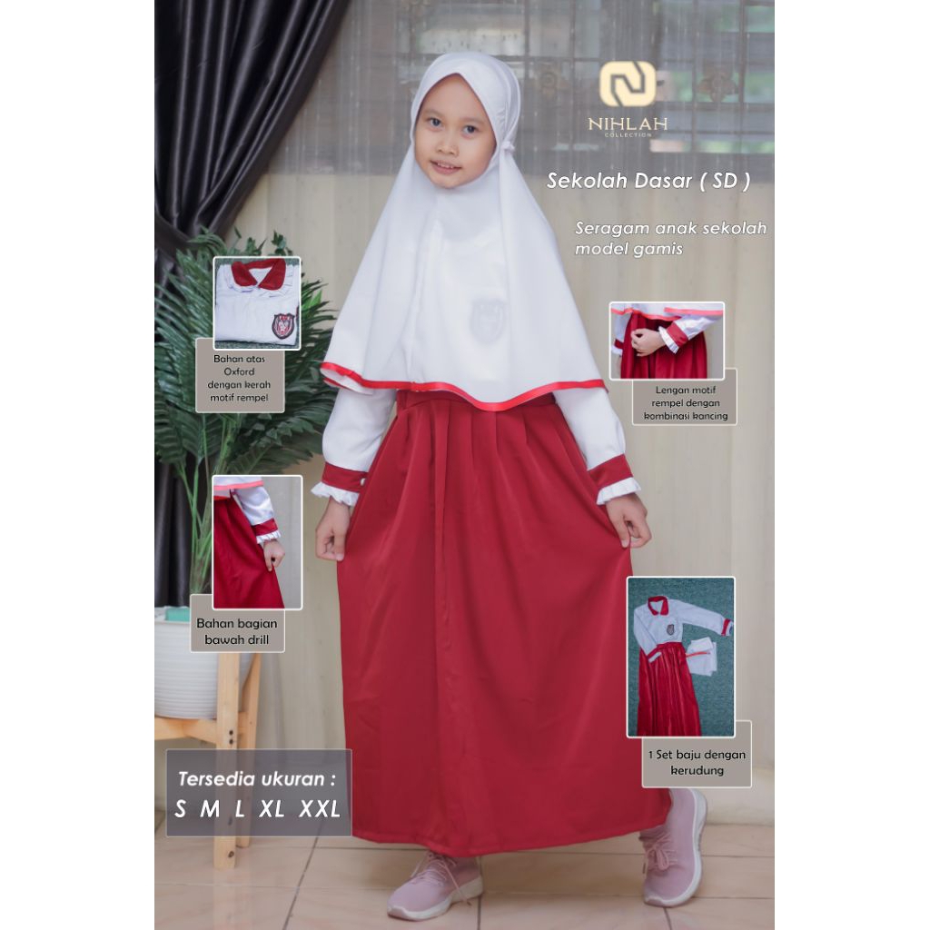 GAMIS SEKOLAH MERAH PUTIH