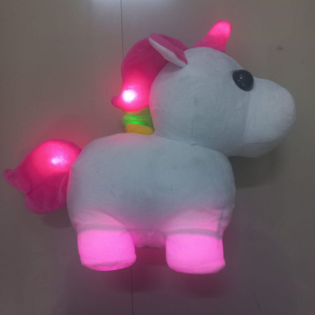 boneka unicorn electric ada lampu boneka unicorn adopt me