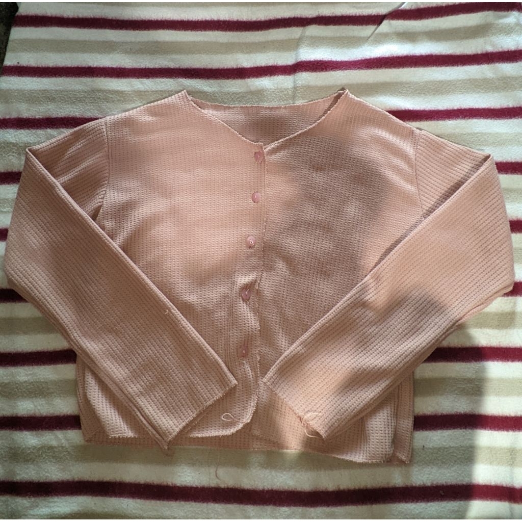 cardigan pink crop