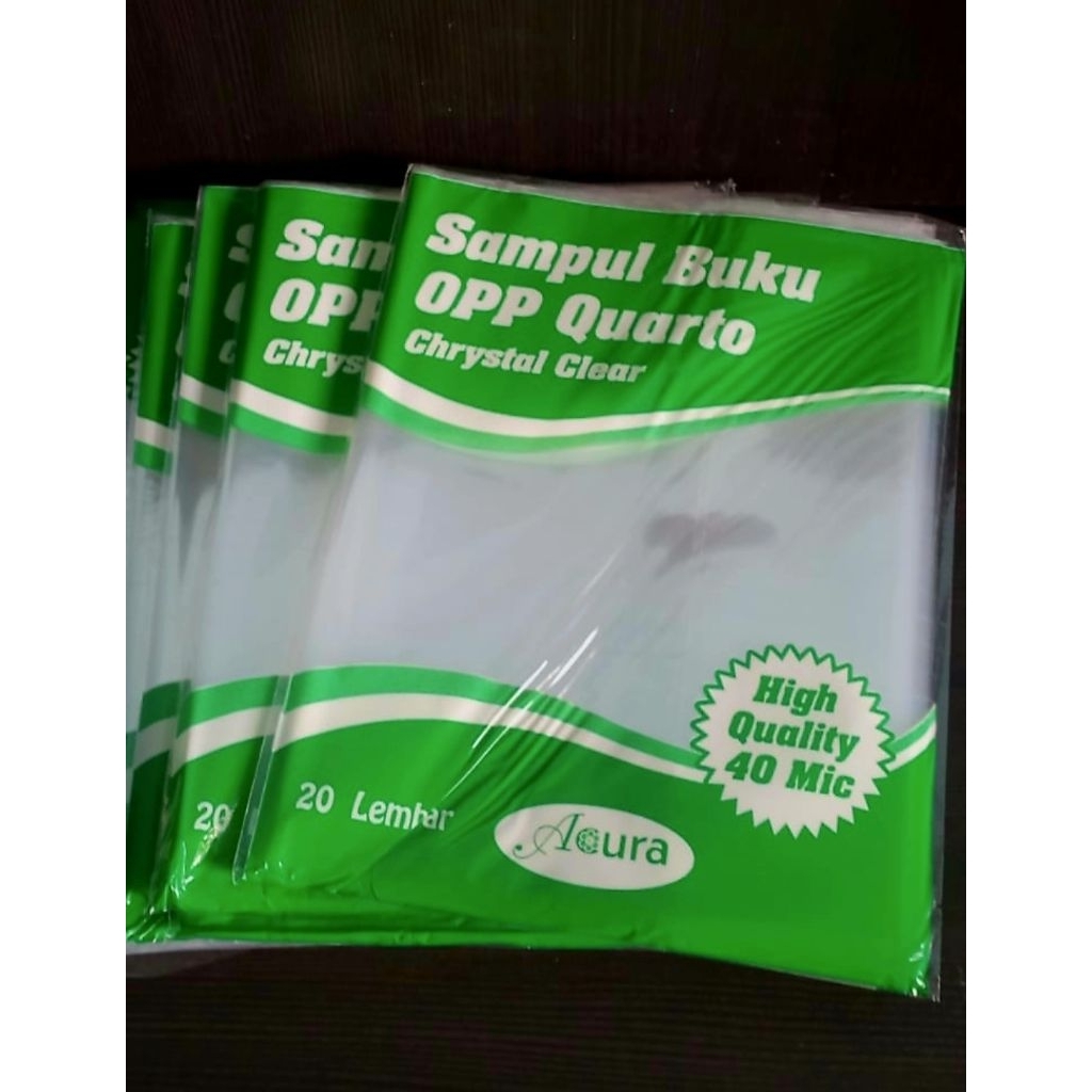 

PROMO SAMPUL PLASTIK ACURA UKURAN KWARTO ISI 20 PCS