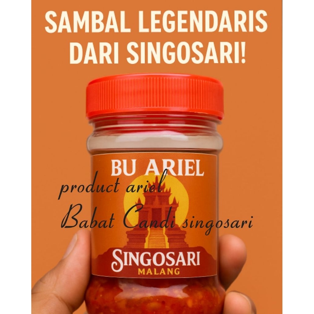 

Sambal Bawang Bu Ariel Kemasan Botol 150 gram - Pedas Gurih Oleh-oleh Legendaris Asli Singosari Malang