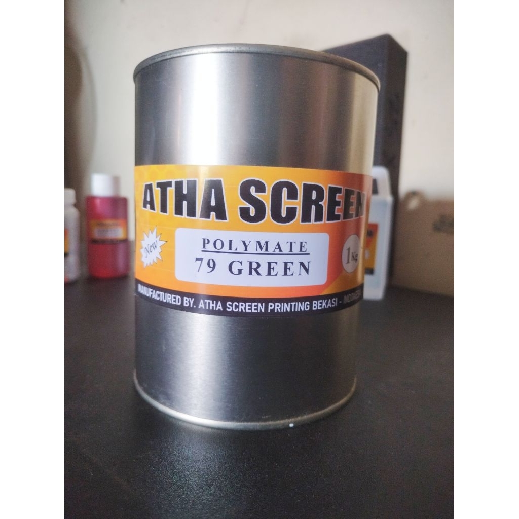 

ATHA SCREEN CAT/TINTA SABLON PLASTIK,KARUNG,DLL (79.GREEN)