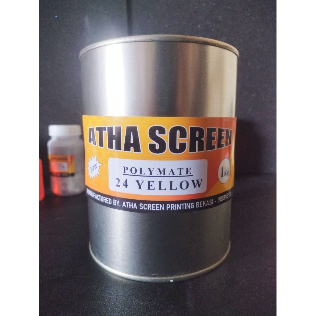 

ATHA SCREEN CAT/TINTA SABLON PLASTIK,KARUNG DLL (Warna Yellow)