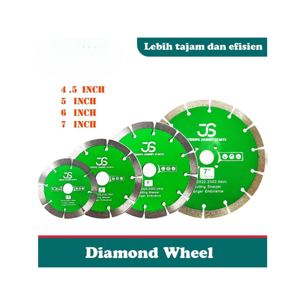 Mata Gerinda Keramik 4-5-6-7 Inch Super Lebar & Awet Mata Gerinda Potong Beton Keramik