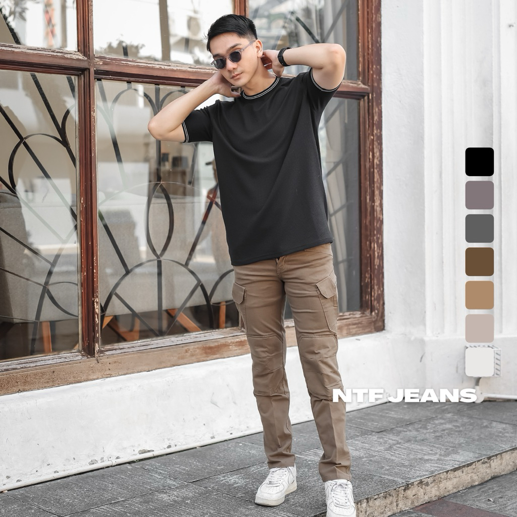 Celana NTF Tactical Premium Hitam, Cream, Mocca, Abu