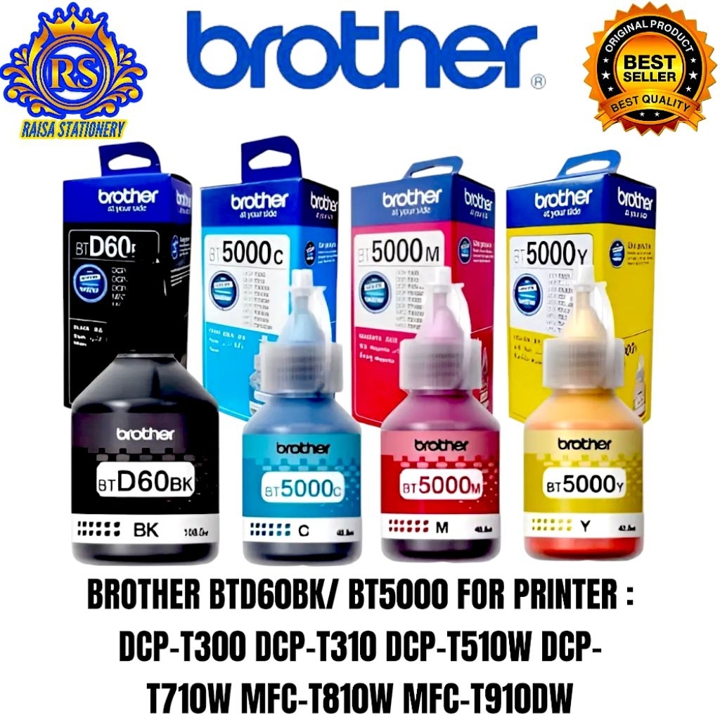 VARIAN TINTA BROTHER  BT5000/D60BK ORIGINAL  Brother BT5000 BT6000