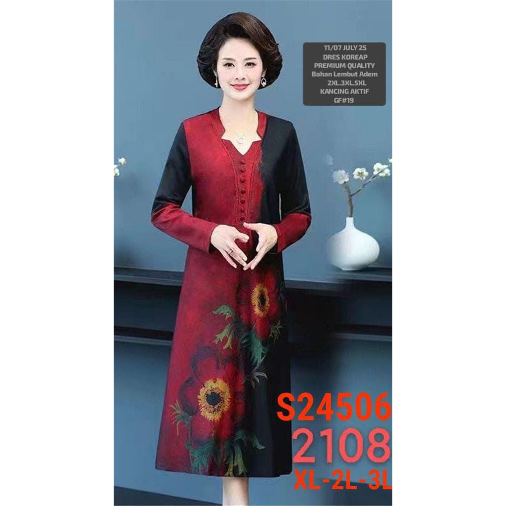 Dress Premium Import Korea Dress Plisket Premium