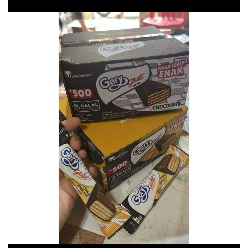 

Gery Salut Wafer isi 24pcs Cokelat/Cokelat hazelnut