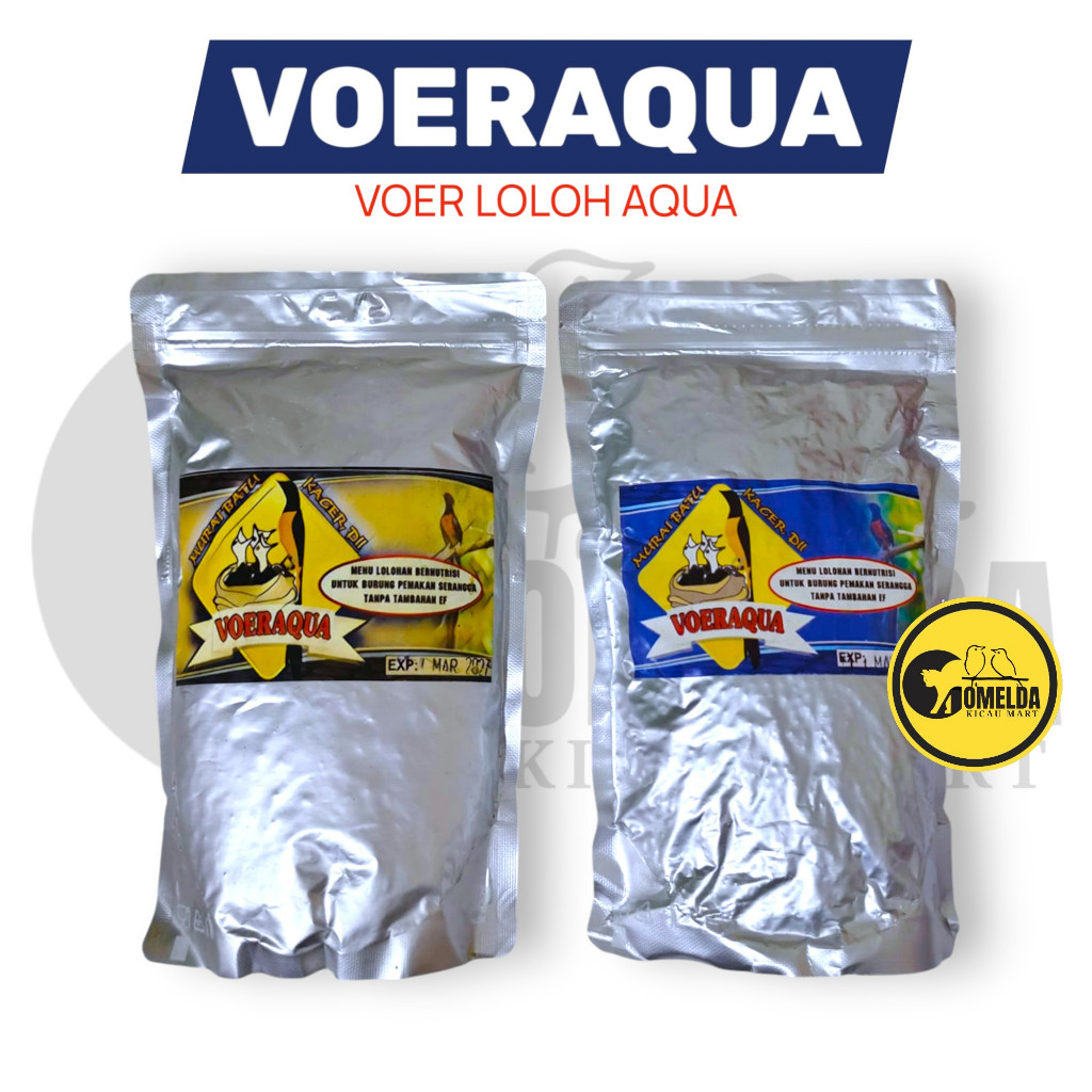 VOER LOLOHAN AQUA VOER AQUA 250gram untuk burung murai kacer dan pemakan serangga lain