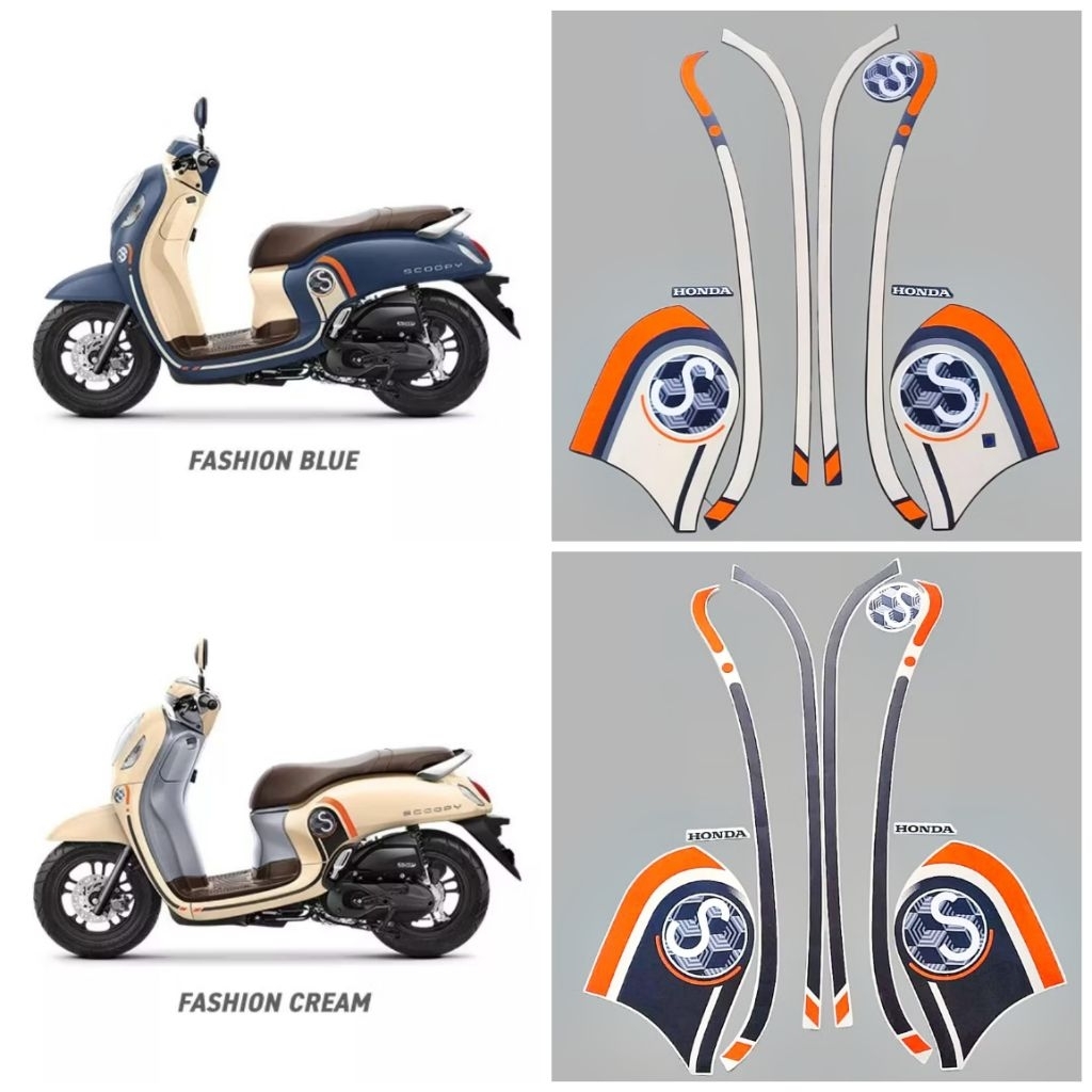 Stiker Striping Lis Body Motor Scoopy Fashion 2020 Standar