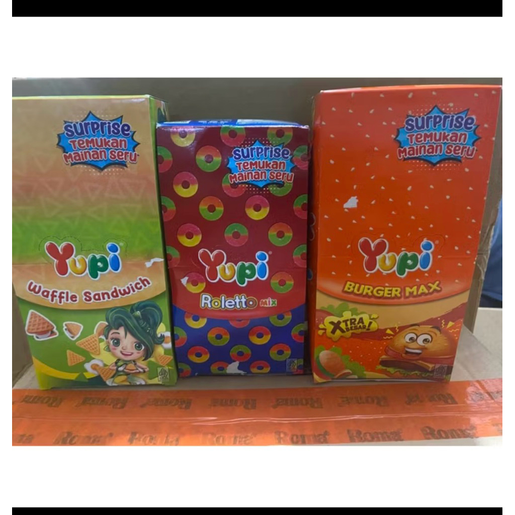 

Yupi Roleto Mix/Burger max/Wafle sandwich 12x12gr