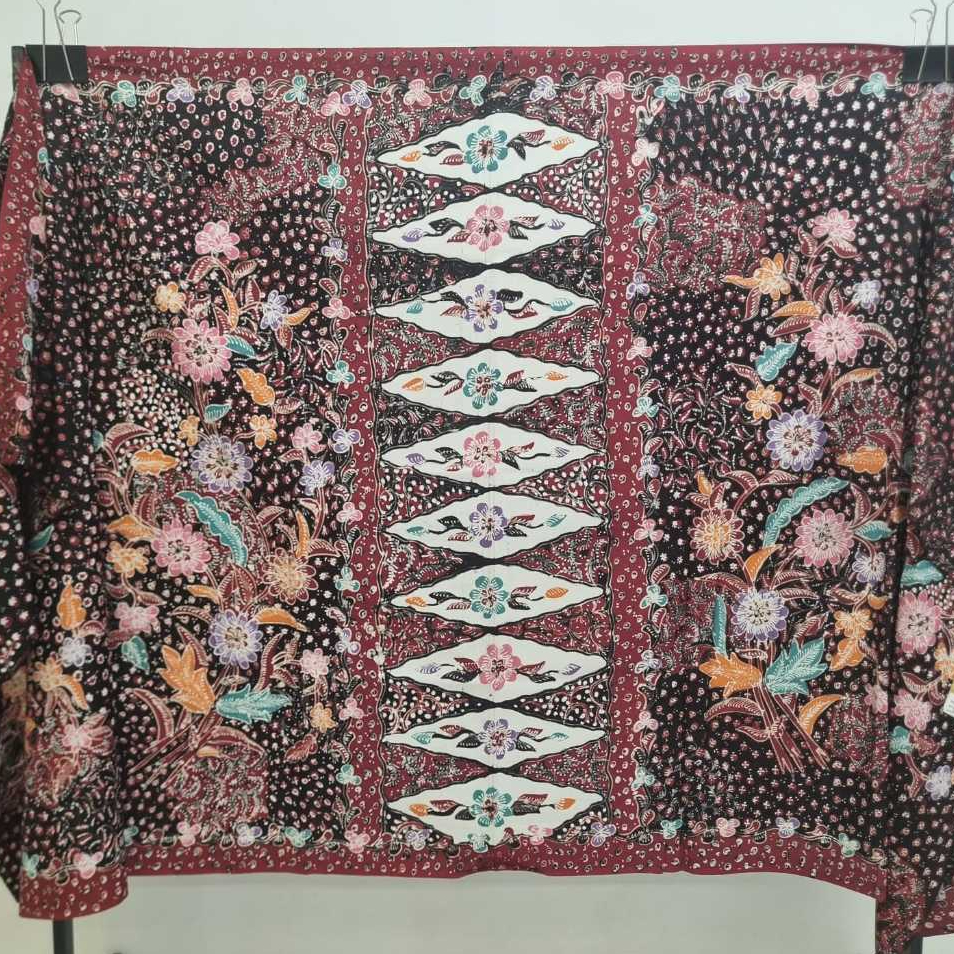 KAIN SARUNG I BATIK TULIS LASEM, BATIK SARUNG MOTIF BUNGA BUKET, BATIK 100% FULL TULIS