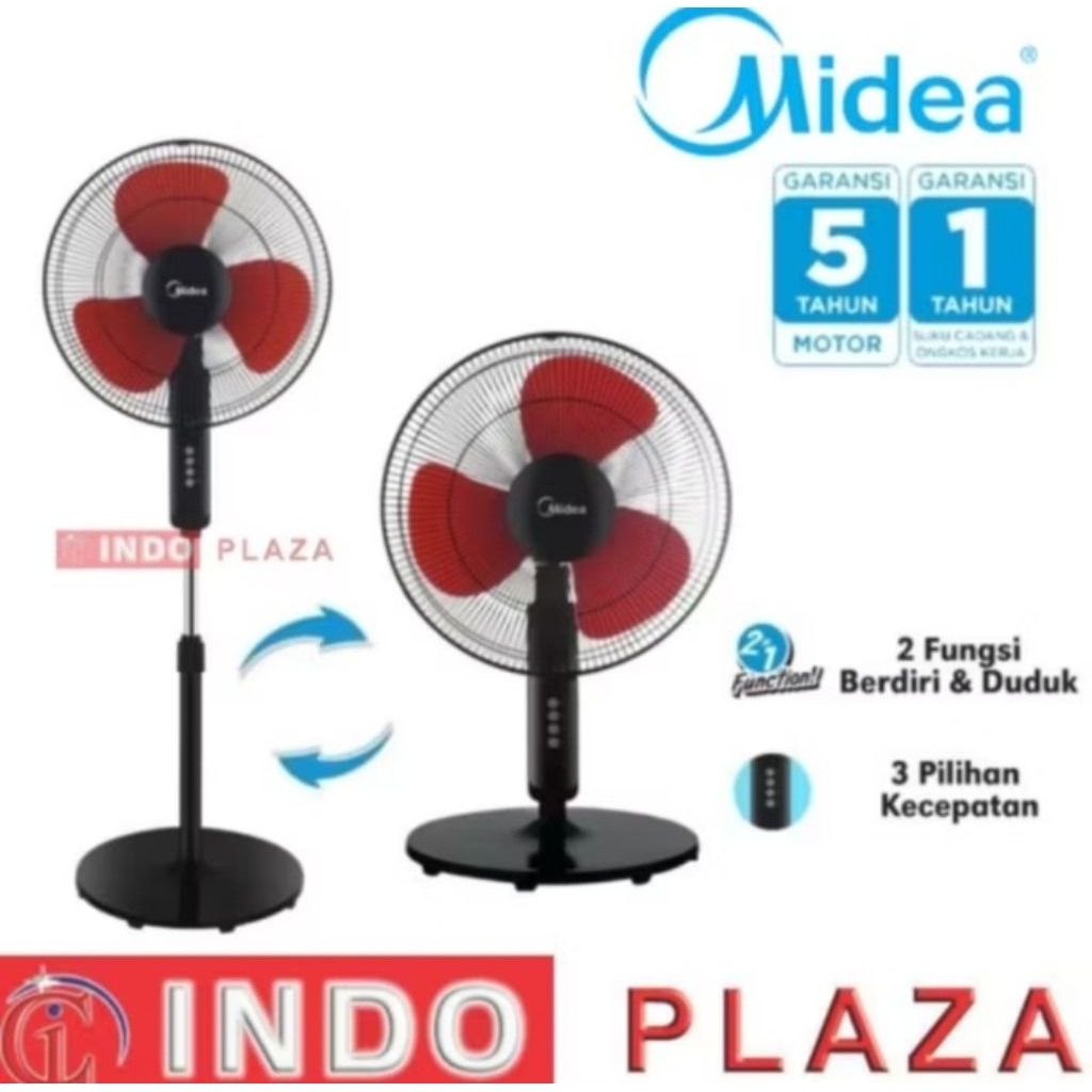 KIPAS ANGIN BERDIRI 16 inch MIDEA STAND FAN FS40-19K