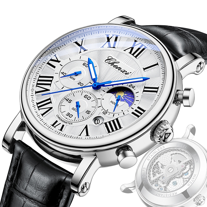 murah calendar swiss waterproof original luminous cowok Jam tangan pria anti air remaja  laki laki f