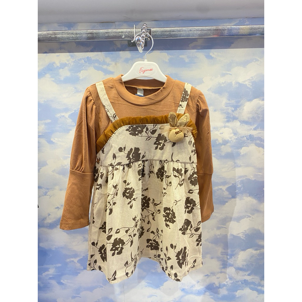 BABYSHOPALIF Mini dress anak wayne motif bunga