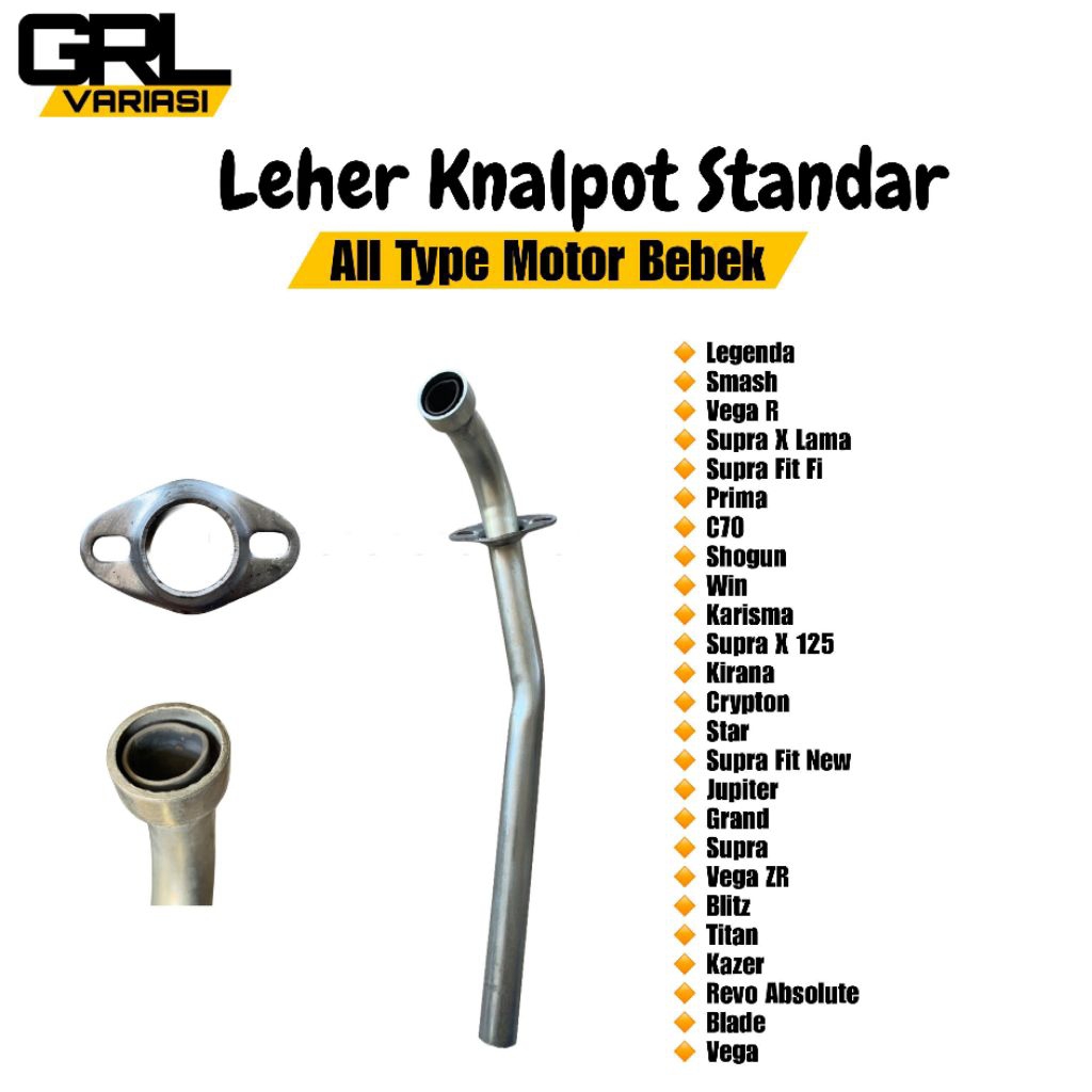 Leher Knalpot Semua Motor Bebek Sambungan Knalpot Semua Type Motor Bebek